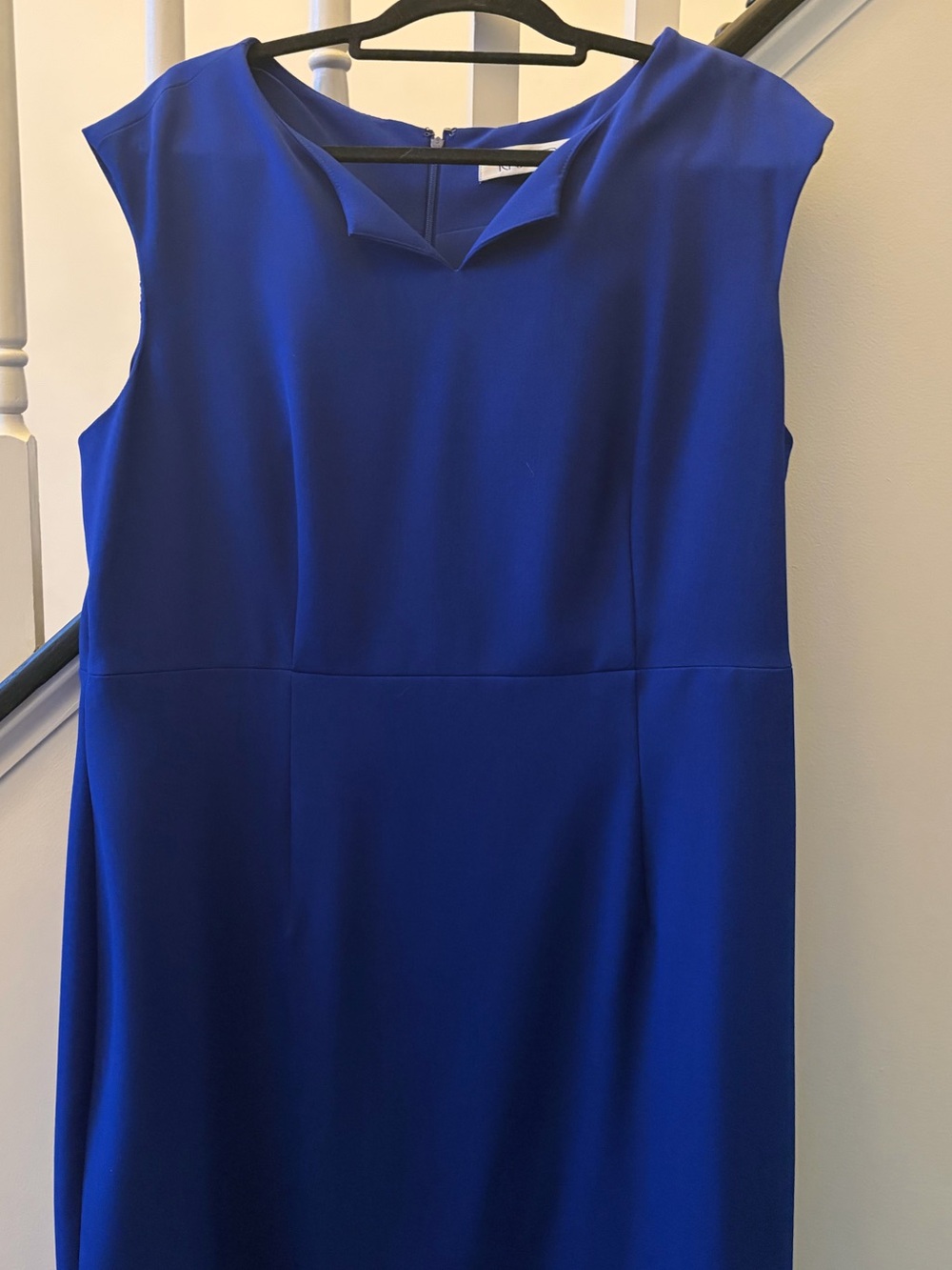 Kasper Bold Cobalt Sleeveless Sheath Dress - Picture 4 of 7